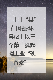 「“县”在图强·环县②」以三个第一挺起强工业“硬脊梁”