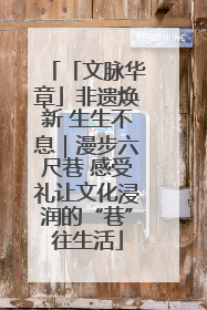 「文脉华章」非遗焕新 生生不息｜漫步六尺巷 感受礼让文化浸润的“巷”往生活