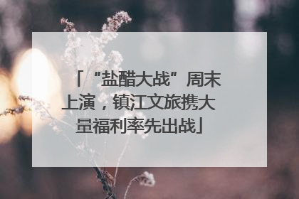 “盐醋大战”周末上演，镇江文旅携大量福利率先出战