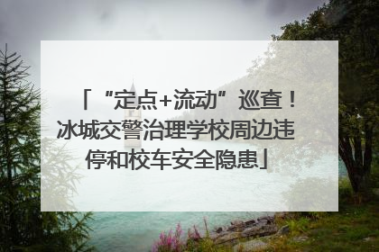 “定点+流动”巡查！冰城交警治理学校周边违停和校车安全隐患