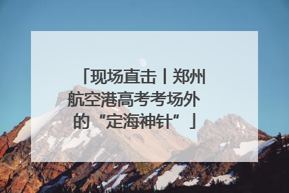 现场直击丨郑州航空港高考考场外的“定海神针”