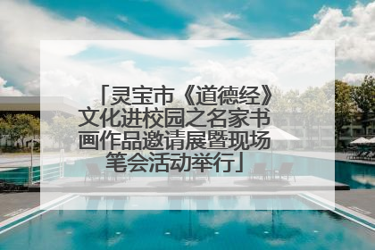 灵宝市《道德经》文化进校园之名家书画作品邀请展暨现场笔会活动举行