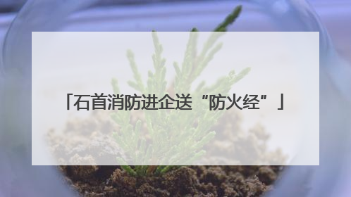石首消防进企送“防火经”