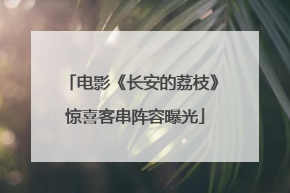 电影《长安的荔枝》惊喜客串阵容曝光