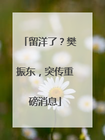 留洋了？樊振东，突传重磅消息