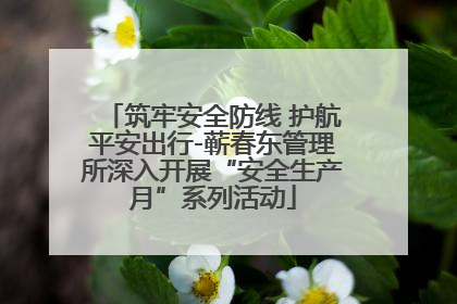 筑牢安全防线 护航平安出行-蕲春东管理所深入开展“安全生产月”系列活动