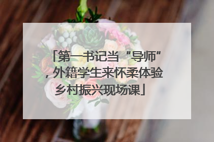 第一书记当“导师”，外籍学生来怀柔体验乡村振兴现场课