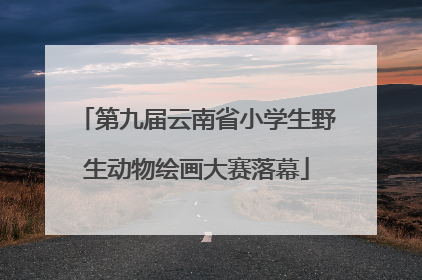 第九届云南省小学生野生动物绘画大赛落幕