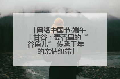网络中国节·端午丨甘谷：麦香里的“谷角儿” 传承千年的亲情纽带