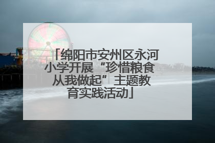 绵阳市安州区永河小学开展“珍惜粮食 从我做起”主题教育实践活动