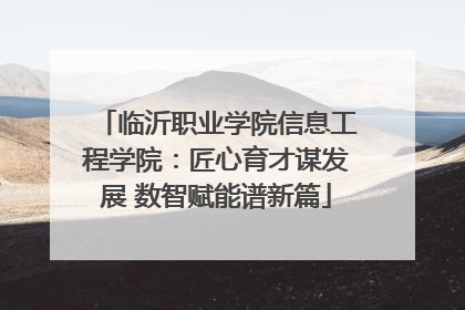 临沂职业学院信息工程学院：匠心育才谋发展 数智赋能谱新篇