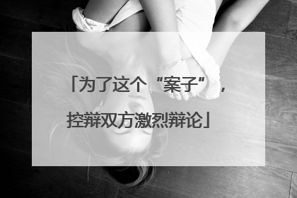 为了这个“案子”，控辩双方激烈辩论