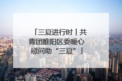 三夏进行时丨共青团睢阳区委暖心慰问助“三夏”