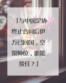 与中国足协终止合同后伊万已回国，空留帅位，谁能接任？