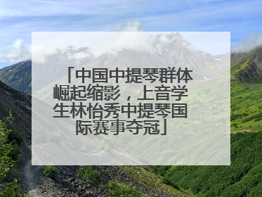 中国中提琴群体崛起缩影，上音学生林怡秀中提琴国际赛事夺冠