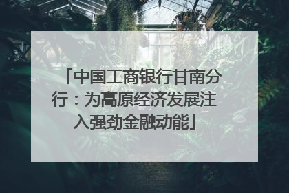 中国工商银行甘南分行：为高原经济发展注入强劲金融动能