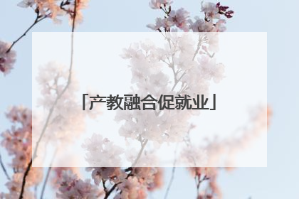 产教融合促就业