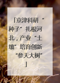 京津科研“种子”扎根河北，产业“土壤”培育创新“参天大树”