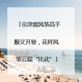京津冀风筝高手顺义开赛，花样风筝云端“比武”