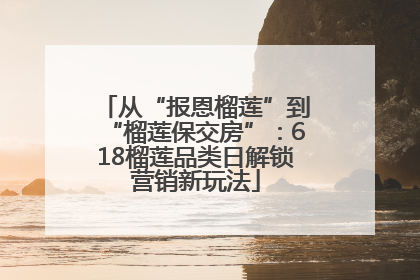 从“报恩榴莲”到“榴莲保交房”：618榴莲品类日解锁营销新玩法