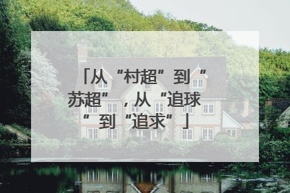 从“村超”到“苏超”，从“追球”到“追求”