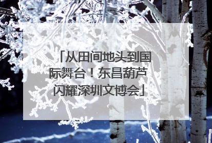 从田间地头到国际舞台！东昌葫芦闪耀深圳文博会