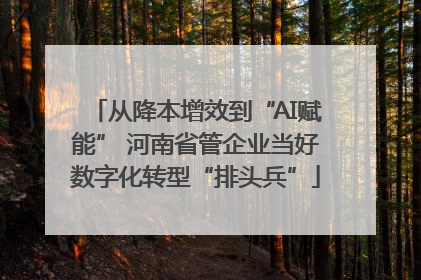从降本增效到“AI赋能” 河南省管企业当好数字化转型“排头兵”