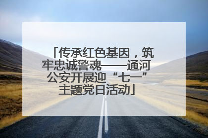 传承红色基因，筑牢忠诚警魂——通河公安开展迎“七一”主题党日活动