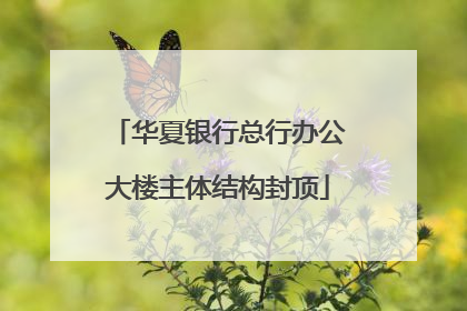 华夏银行总行办公大楼主体结构封顶