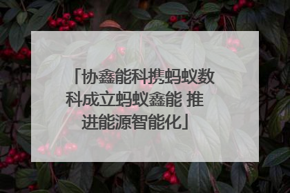 协鑫能科携蚂蚁数科成立蚂蚁鑫能 推进能源智能化