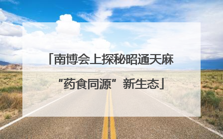 南博会上探秘昭通天麻“药食同源”新生态