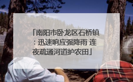 南阳市卧龙区石桥镇：迅速响应强降雨 连夜疏通河道护农田