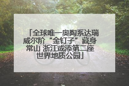 全球唯一奥陶系达瑞威尔阶“金钉子”藏身常山 浙江或添第二座世界地质公园