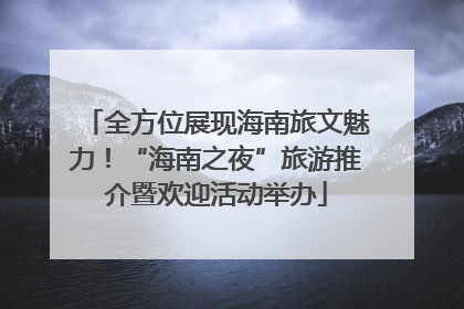 全方位展现海南旅文魅力！“海南之夜”旅游推介暨欢迎活动举办