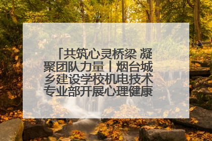 共筑心灵桥梁 凝聚团队力量丨烟台城乡建设学校机电技术专业部开展心理健康讲座及团辅活动