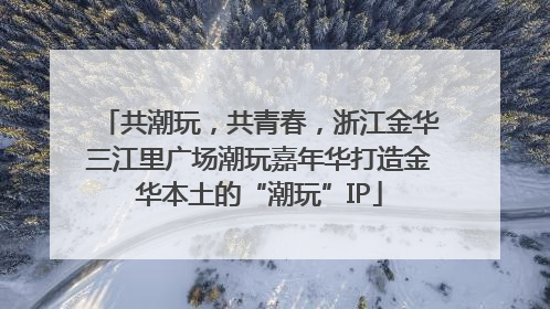 共潮玩，共青春，浙江金华三江里广场潮玩嘉年华打造金华本土的“潮玩”IP