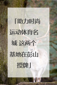 助力时尚运动体育名城 这两个基地在彭山授牌
