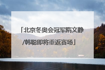 北京冬奥会冠军隋文静/韩聪即将重返赛场