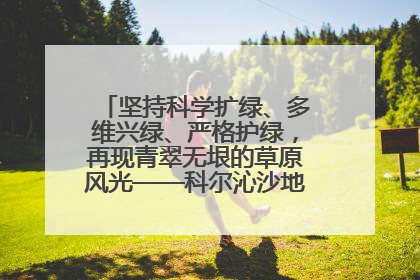 坚持科学扩绿、多维兴绿、严格护绿，再现青翠无垠的草原风光——科尔沁沙地歼灭战阜新这样打