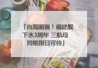 向海图强！福建舰下水3周年 三航母同框指日可待