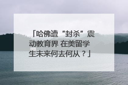 哈佛遭“封杀”震动教育界 在美留学生未来何去何从？