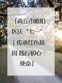 商丘市睢阳区庆“七一”｜传承红色基因 践行初心使命