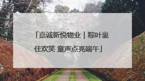 嘉诚新悦物业｜粽叶裹住欢笑 童声点亮端午