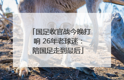 国足收官战今晚打响 26年老球迷：陪国足走到最后