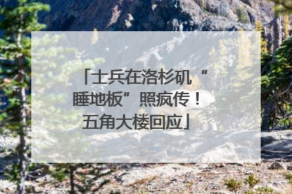 士兵在洛杉矶“睡地板”照疯传！五角大楼回应