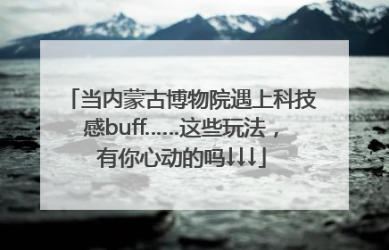 当内蒙古博物院遇上科技感buff……这些玩法，有你心动的吗↓↓↓
