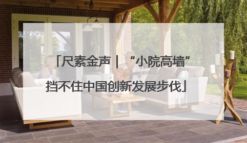 尺素金声｜“小院高墙”挡不住中国创新发展步伐