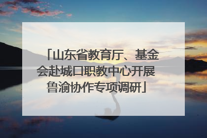 山东省教育厅、基金会赴城口职教中心开展鲁渝协作专项调研