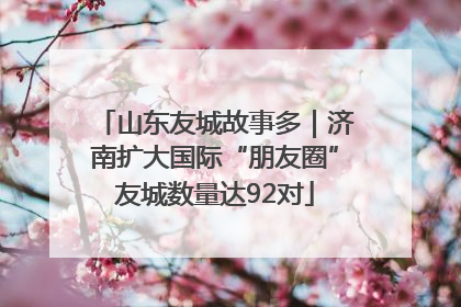 山东友城故事多｜济南扩大国际“朋友圈”友城数量达92对