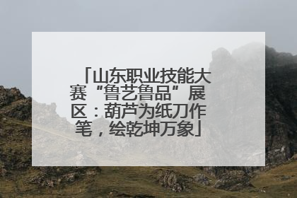 山东职业技能大赛“鲁艺鲁品”展区：葫芦为纸刀作笔，绘乾坤万象
